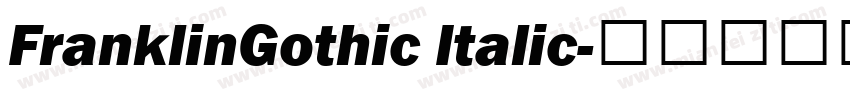 FranklinGothic Italic字体转换